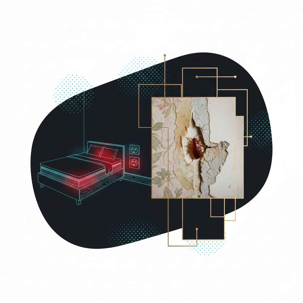 Схема мест обитания клопов в квартире