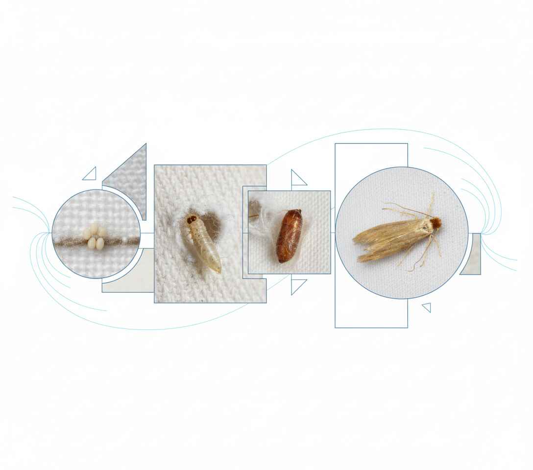 Цикл размножения моли и вред от личинок